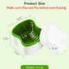Annhua Partial Denture Case Retainer Cleaning Case, Large Retainer Cleaner Case with Strainer, ABS Travel Denture Cups for Soaking Dentures and False Teeth - Light Green view 4
