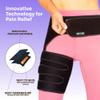 ZENKEYZ Hip Brace for Men and Women - Copper-Infused Neoprene Support - Adjustable Three-Strap Stability Wrap for Physical Recovery - Sacroiliac and Thigh Compression Sleeve - Right Leg, One Size view 4