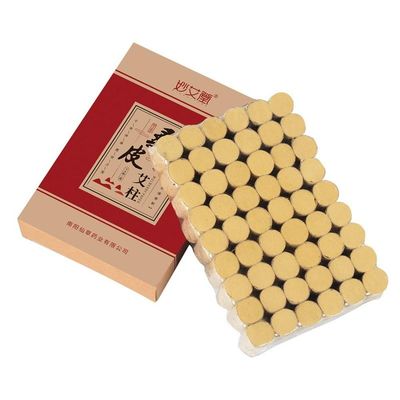 54pcs Mulberry Paper Rolls Moxa Cone 10 Years Gold Mugwort Chinese Moxibustion Therapy Heating Acupuntura Meridian