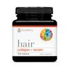 Youtheory Hair Collagen + Keratin - Advanced Collagen & Keratin Supplement - Supports Hair Growth & Nail Health - Aids Anti-Aging - 120 Tablets (20-Day Supply) view 1