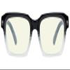 Eyekepper Square Reading Glasses for Women Blue Light Blocking Large Frame Computer Readers - Black view 1