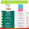Stur Electrolytes Powder Hydration Packets | Fruit Punch | Sugar Free Water Flavor Packets for Workout Recovery | High Antioxidants & B Vitamins | Keto, Vegan, Non-GMO, Paleo, 96 Packets view 3