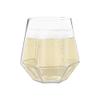 HomeyGear 6 Pack Plastic Diamond Shaped Wine Glasses BPA Free Clear Goblets Stemless 12 Oz Disposable Elegant Drink Cups for Parties Wedding Receptions Fancy Reusable Tumblers for Easy CleanUp view 4