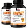 Force Factor Immunity, Immune Support Booster with Elderberry and 1000mg of Vitamin C, Plus Vitamin D, Zinc, Probiotics, Antioxidants, and Echinacea for Immune Health Defense, 90 Count (Pack of 2) view 1
