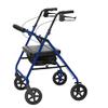 8 in. 400 lb Bariatric Aluminum Rollator Wheels44; Burgundy view 1