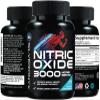 Extra Strength Nitric Oxide Booster 3000mg - 3X Strength L-Arginine AKG & Citrulline Malate - Premium Nitric Booster Natural Energy, Muscle & Heart Support, Bottled in USA Men & Women - 240 Capsules view 1