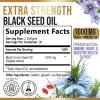 Black Seed Oil Capsules 1000mg - Premium Nigella Sativa Blackseed, Pure Natural Black Cumin Seed Oil & Antioxidant for Skin & Immune Support - Gluten Free, Bottled in USA Supplement - 180 Softgels view 2