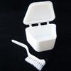 Denture Bath Brush Dental Retainer Box Orthodontic Mouth Guard Container Storage view 1