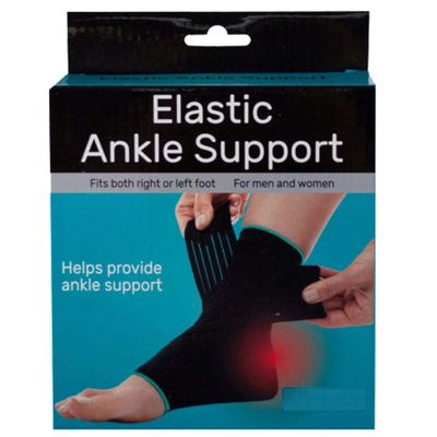 2 Elastic Ankle Support Adjustable Brace Sports Wrap Compression Protection M Elastic Ankle Support Brace  Adjustable Compression Wrap for Sports, Injury Recovery, Pain Relief & Protection Medium