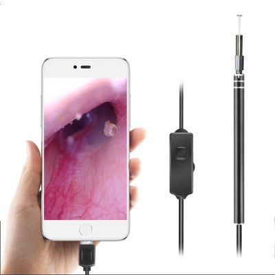 30W Digital Otoscope, HD LCD Screen 5.5mm Ear Scope Endoscope with 6 LED Lights for Kids, Adults and Pets, Compatible with Windows PC, for Android System with OTG Function