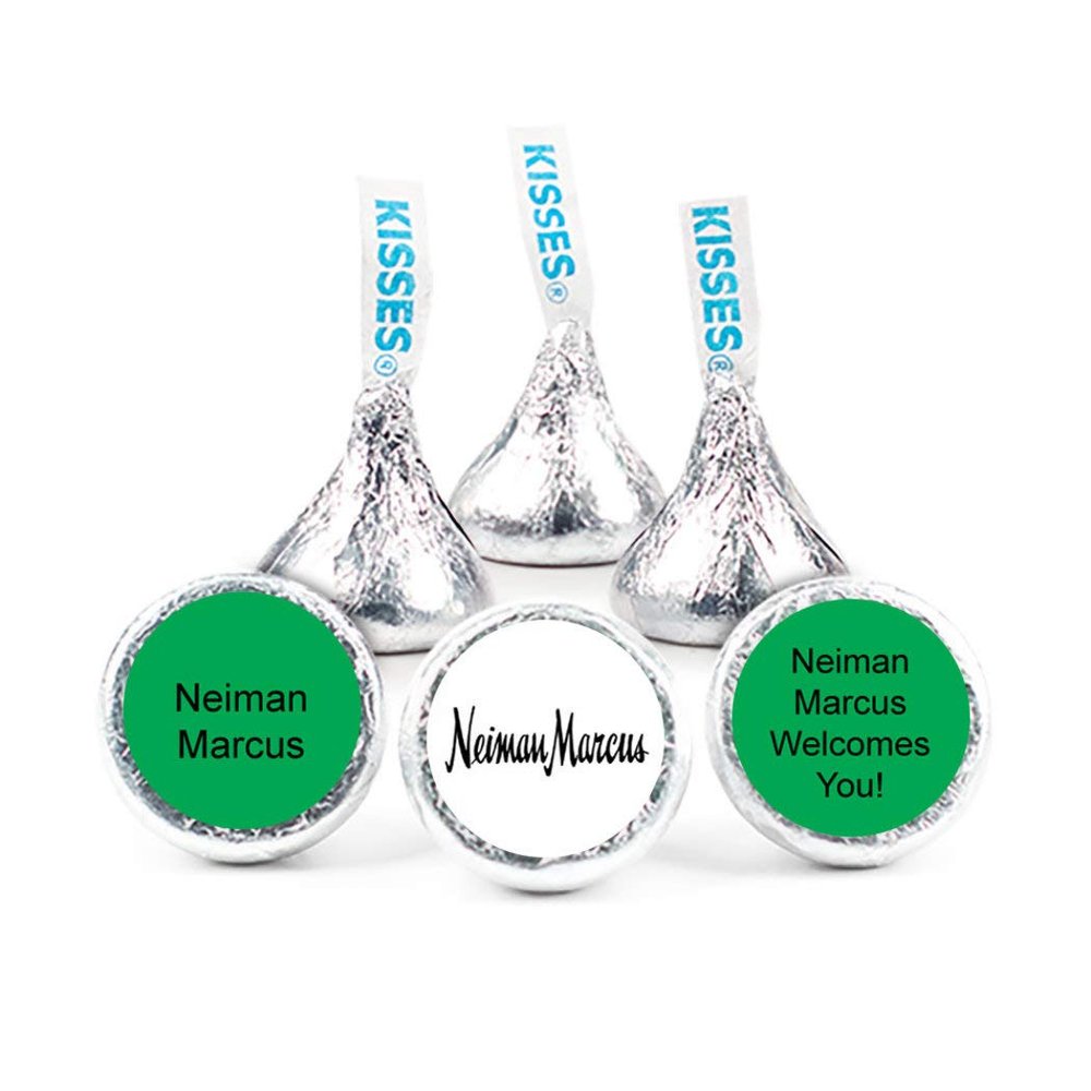 200ct Custom Candy Promotional Products Add Your Logo Kisses - Kelly Green
