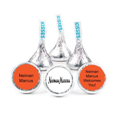 200ct Custom Candy Promotional Products Add Your Logo Kisses - Orange