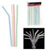 150 Pack Long Flexible Drinking Straws Party Bar Drinking Supplies Plastic Bendy view 1