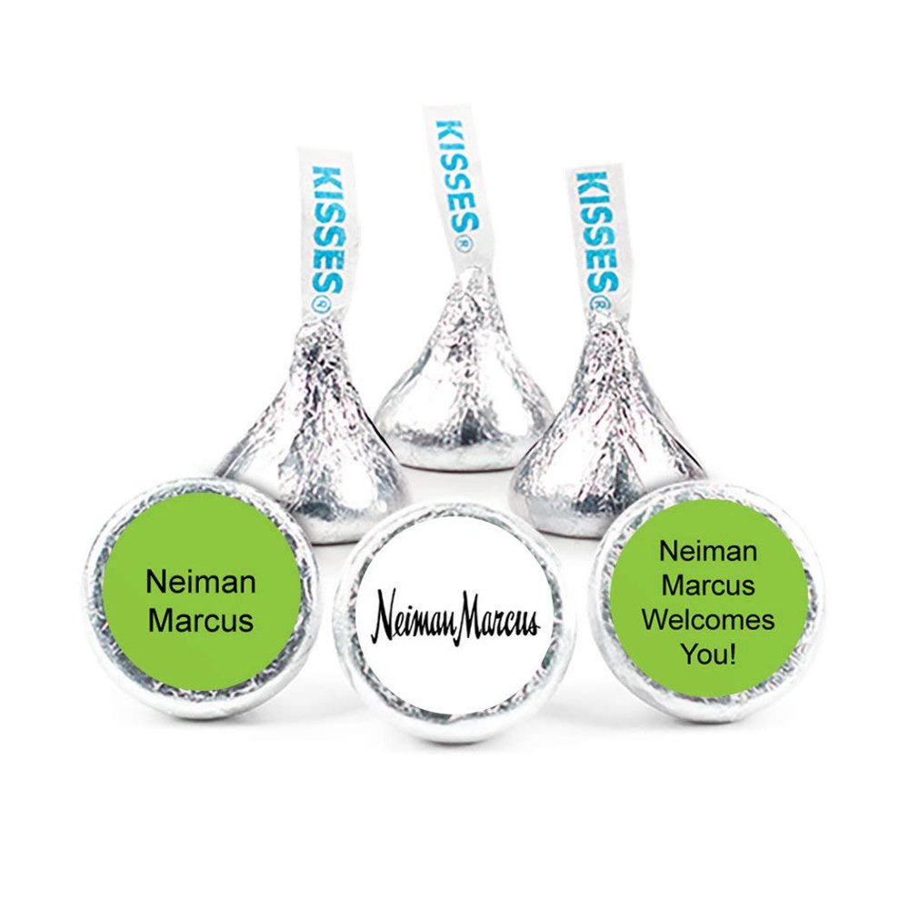 200ct Custom Candy Promotional Products Add Your Logo Kisses - Kiwi Green