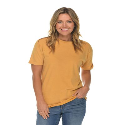 Lane Seven Unisex Vintage T-Shirt L Mustard