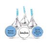200ct Custom Candy Promotional Products Add Your Logo Kisses - Cornflower Blue view 1