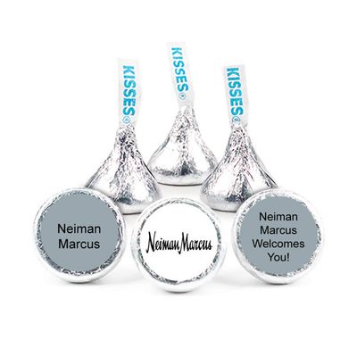 200ct Custom Candy Promotional Products Add Your Logo Kisses - Silver