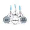 200ct Custom Candy Promotional Products Add Your Logo Kisses - Silver view 1