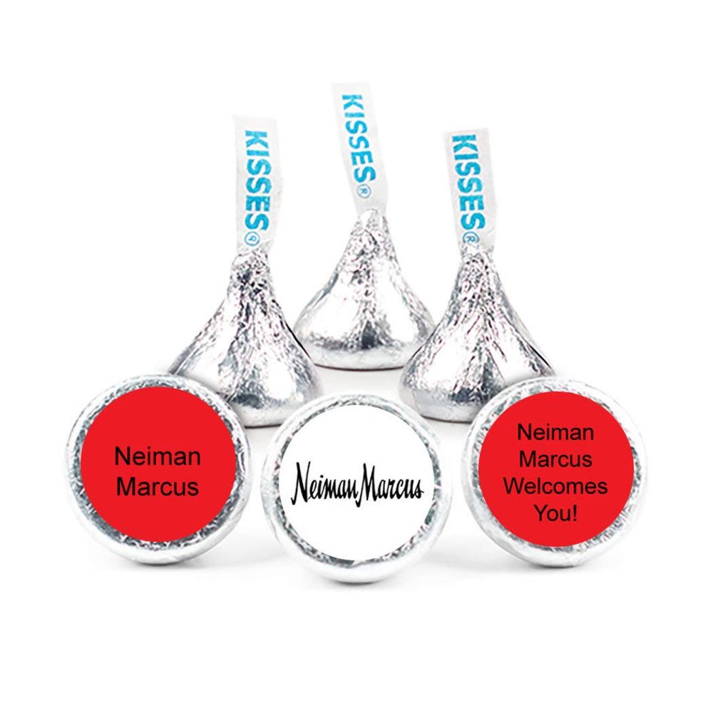 200ct Custom Candy Promotional Products Add Your Logo Kisses - Red