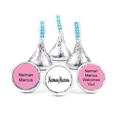 200ct Custom Candy Promotional Products Add Your Logo Kisses - Pink