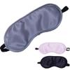 3X Satin Sleep Eye Mask Blindfold Cover Travel Shade Padded Smooth Sleeping Aid view 4