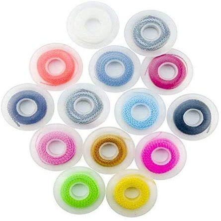 10 Spools Dental Orthodontic Power Chains Rubber Elastic Continuous Style Color Randomly