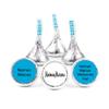 200ct Custom Candy Promotional Products Add Your Logo Kisses - Caribbean Blue view 1