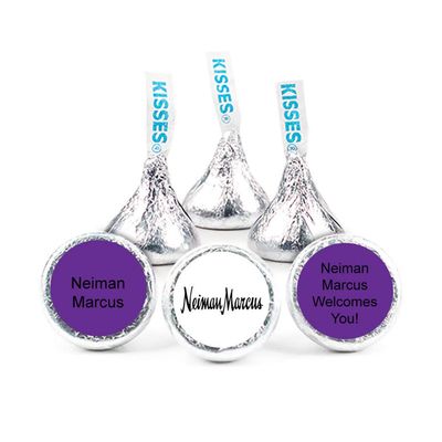 200ct Custom Candy Promotional Products Add Your Logo Kisses - Purple