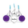 200ct Custom Candy Promotional Products Add Your Logo Kisses - Purple view 1