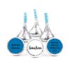 200ct Custom Candy Promotional Products Add Your Logo Kisses - Royal Blue view 1