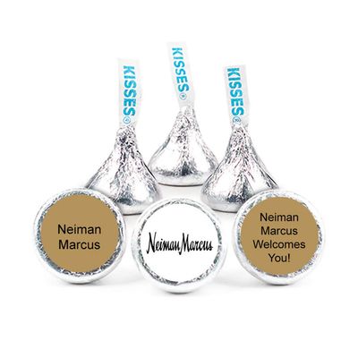 200ct Custom Candy Promotional Products Add Your Logo Kisses - Gold