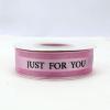 1 Inch Light Purple Chiffon Valentines Ribbon, Just for You Ribbon for Gift Wrapping, Holiday Party, Wedding Decorations, 22 Yards Gift Ribbon for Balloons, Sewing, and Floral DIY Decor view 4