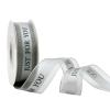 1 Inch Silver Chiffon Valentines Ribbon, Just for You Ribbon for Gift Wrapping, Holiday Party, Wedding Decorations, 22 Yards Gift Ribbon for Balloons, Sewing, and Floral DIY Decor view 1
