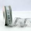 1 Inch Silver Chiffon Valentines Ribbon, Just for You Ribbon for Gift Wrapping, Holiday Party, Wedding Decorations, 22 Yards Gift Ribbon for Balloons, Sewing, and Floral DIY Decor view 2