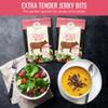 Aufschnitt Jerky Bits Bites, Healthy Snacks Made of Beef and Chicken, High Protein - Kosher, and Keto Friendly (2 Pack, Bacon Flavor) view 3