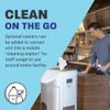 Zogics All-in-One Cleaning Station  Complete Cleaning Station with Wipes Dispenser, Gel Dispenser, Trash Can and Storage, Silver (1 Station) view 2
