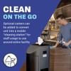 Zogics All-in-One Cleaning Station  Complete Sanitizing Station with Disinfecting Wipes Dispenser, Gel Dispenser, Trash Can and Storage, Black (1 Station) view 2