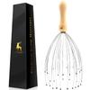 USAGA 32 Fingers Head Massager, Head Scratcher Scalp Massager, Stocking Stuffers Gift for Scalp Body Relaxing Wood Handle (1 Pack) view 1