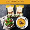 Aufschnitt Jerky Bits Bites, Healthy Snacks Made of Beef and Chicken, High Protein - Kosher, and Keto Friendly (2 Pack, Teriyaki Flavor) view 2