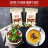 Aufschnitt Jerky Bits Bites, Healthy Snacks Made of Beef and Chicken, High Protein - Kosher, and Keto Friendly (2 Pack, Original Flavor) view 3