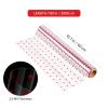 jojofuny 100 Clear Cellophane Wrap Roll with Red | 31.5 in. x 100 .| 3 Mil Thick Crystal Cellophane Roll|, Baskets, Treats, Cello Wrapping Paper view 2