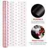 jojofuny 100 Clear Cellophane Wrap Roll with Red | 31.5 in. x 100 .| 3 Mil Thick Crystal Cellophane Roll|, Baskets, Treats, Cello Wrapping Paper view 3