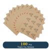 FLYTT Self Adhesive Cookie Bags, White Polka Dot Individual Resealable Cellophane Treat Bags with Thank You Stickers for Gift Giving (5.5''x5.5'', 100 Pcs) view 4