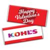 12ct Valentine's Candy Personalized Chocolate Bars (12 Pack) - Promotional Add Your Logo Candy Thank You view 1