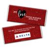 36ct Valentine's Day Candy Personalized Chocolate Bars (36 Pack) - Promotional Items Thank You Candy view 2