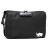 Cali Crusher Combo Pouch (10in x 7in) | Cushioned Protective Padding | 100% Smell Proof w/Combination Lock | Side Release Buckle Strap (Black/White) view 1