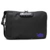 Cali Crusher Combo Pouch (10in x 7in) | Cushioned Protective Padding | 100% Smell Proof w/Combination Lock | Side Release Buckle Strap (Black/Purple) view 1