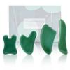 Rena Chris Guasha Massage Tool, 4 Pcs Gua Sha Facial Tool, Guasha Board for SPA Acupuncture Therapy Trigger Point Treatment, Gua Sha Scraping Massage Tool (Green) view 1