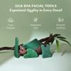 Rena Chris Guasha Massage Tool, 4 Pcs Gua Sha Facial Tool, Guasha Board for SPA Acupuncture Therapy Trigger Point Treatment, Gua Sha Scraping Massage Tool (Green) view 2
