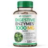 Wholesome Wellness Digestive Enzymes 1000MG Plus Prebiotics & Probiotics Supplement, 180 Capsules, Organic Plant-Based Vegan Formula for Digestion & Lactose with Amylase & Bromelain,3-6 Months Supply view 1